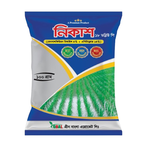 Nikash 18 WP (Bensulfuron Methyl 4% + Acetachlor 14% WP)